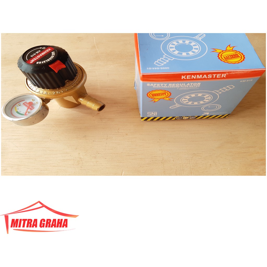 kepala gas regulator gas lpg kenmaster KM 919 high pressure SNI METER MGJ