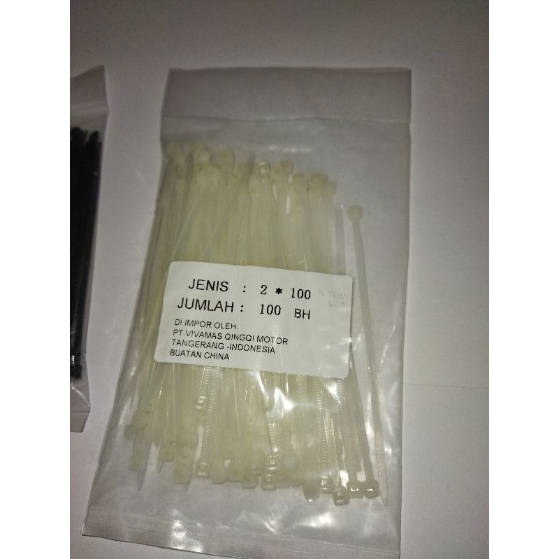 Cable Tie / Kabel Ties 2,5 x 100 (Panjang 10 cm) isi 100 pcs Kabel serbaguna pengikat