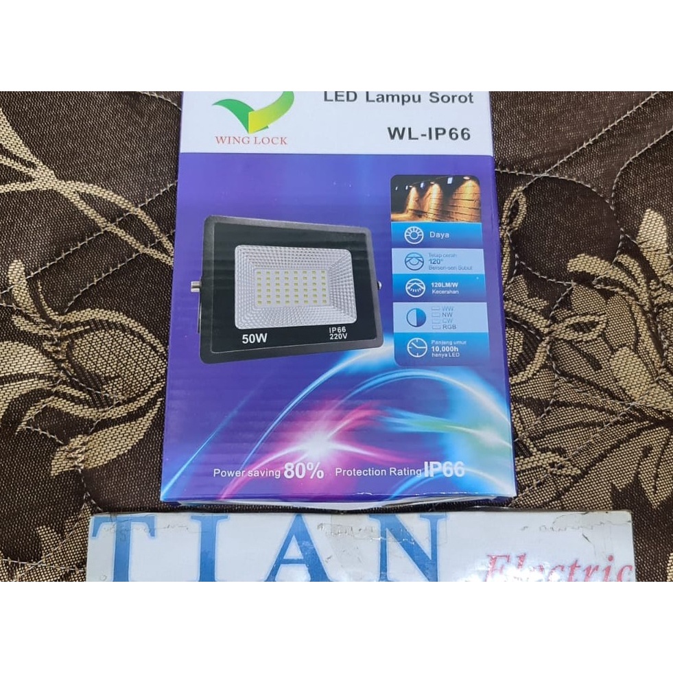 WING LOCK WL-IP66 Lampu LED Sorot 50 Watt