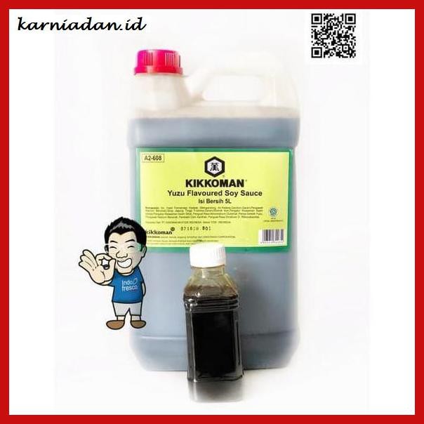 

gnidderdsaus- kikkoman yuzu flavoured soy sauce- bumbu saus yuzu halal 250ml -asliiiiii.
