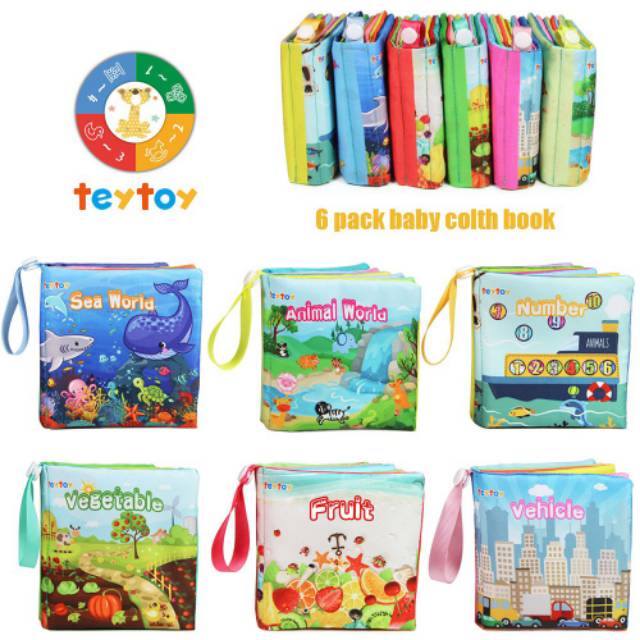 ECER !!! SOFT BOOK Buku Kain Bayi Satuan