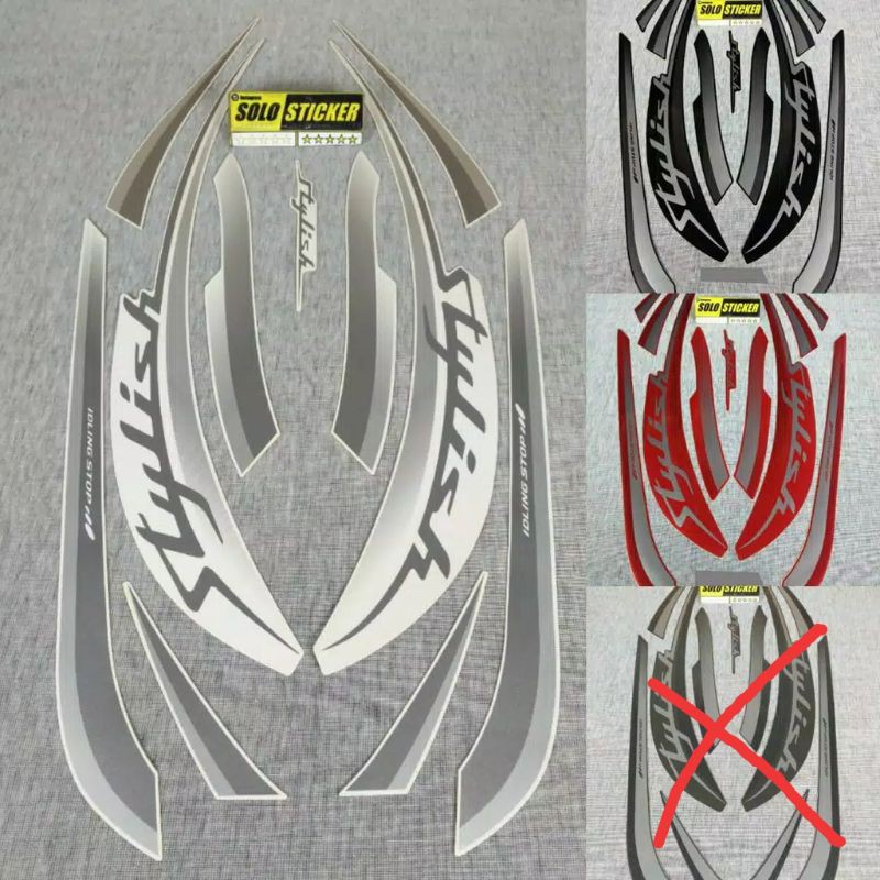 Striping sticker Lis motor Scoopy fi stylish 2019