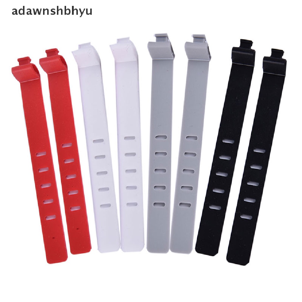 Adawnshbhyu 2PCS Silikon Telepon Kabel Data Winder Earphone Klip Charger Organizer Cable Tie