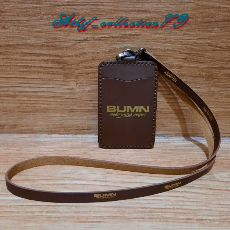 

YEN Tempat Id Card BUMN Kulit Holder Id Card Kulit BUMN Kalung
