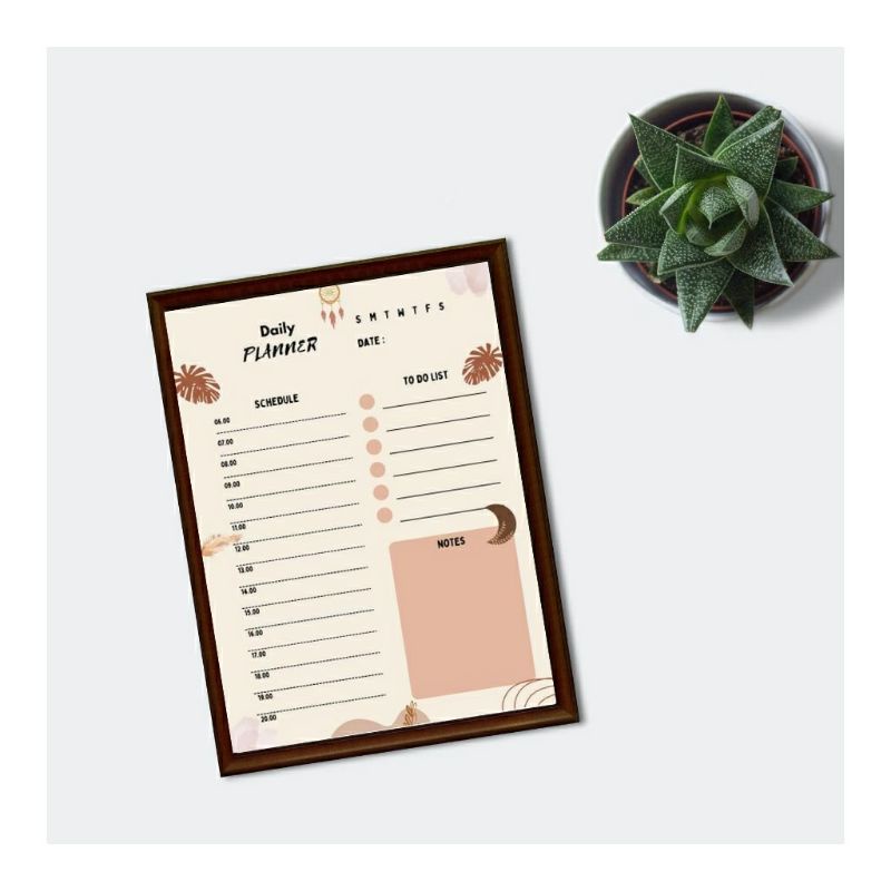 

Daily Planner Simple Cute Aesthetic Printable