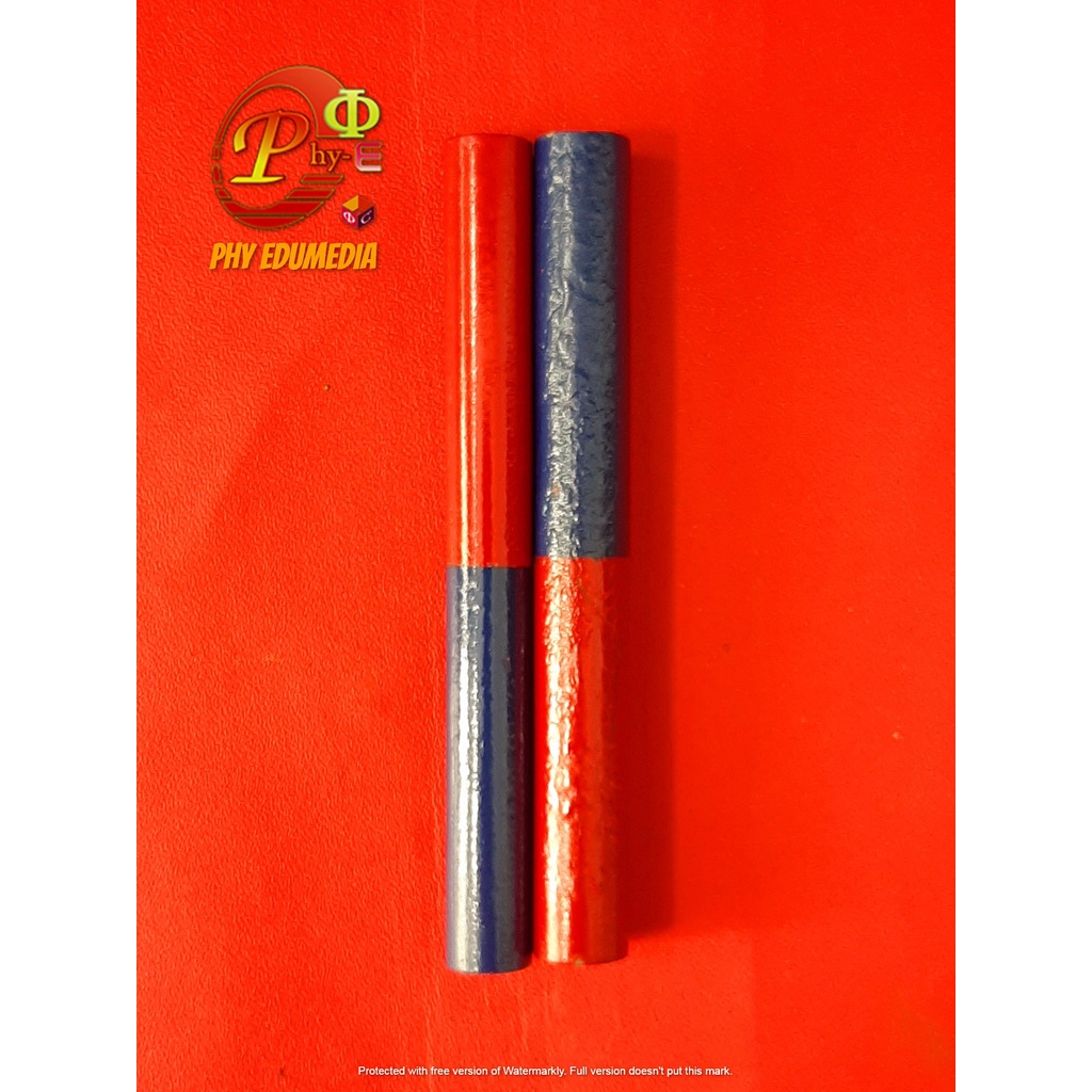 Magnet Silinder - 2 batang Magnet Silinder / Magnet Praktikum