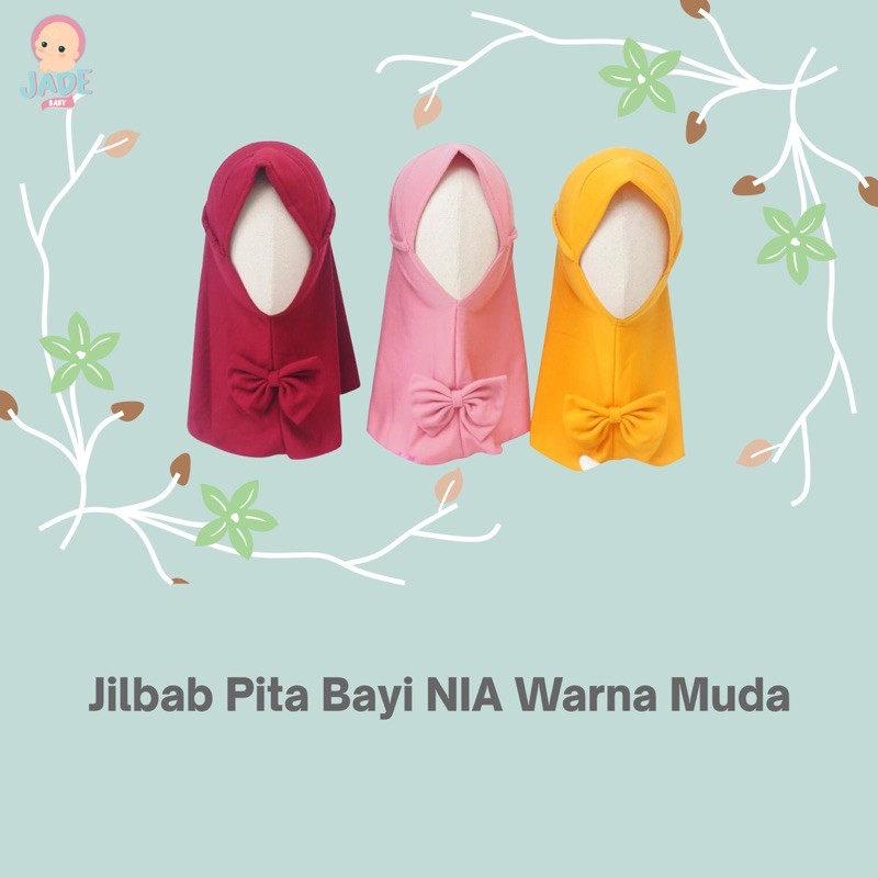 VINATA - JILBAB PITA BAYI VINATA WARNA MUDA - JILBAB VINATA