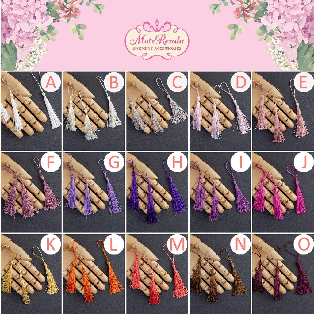 Tassel part 001, lebar +/- 7cm (harga per 6 pcs) kode 0TMN07