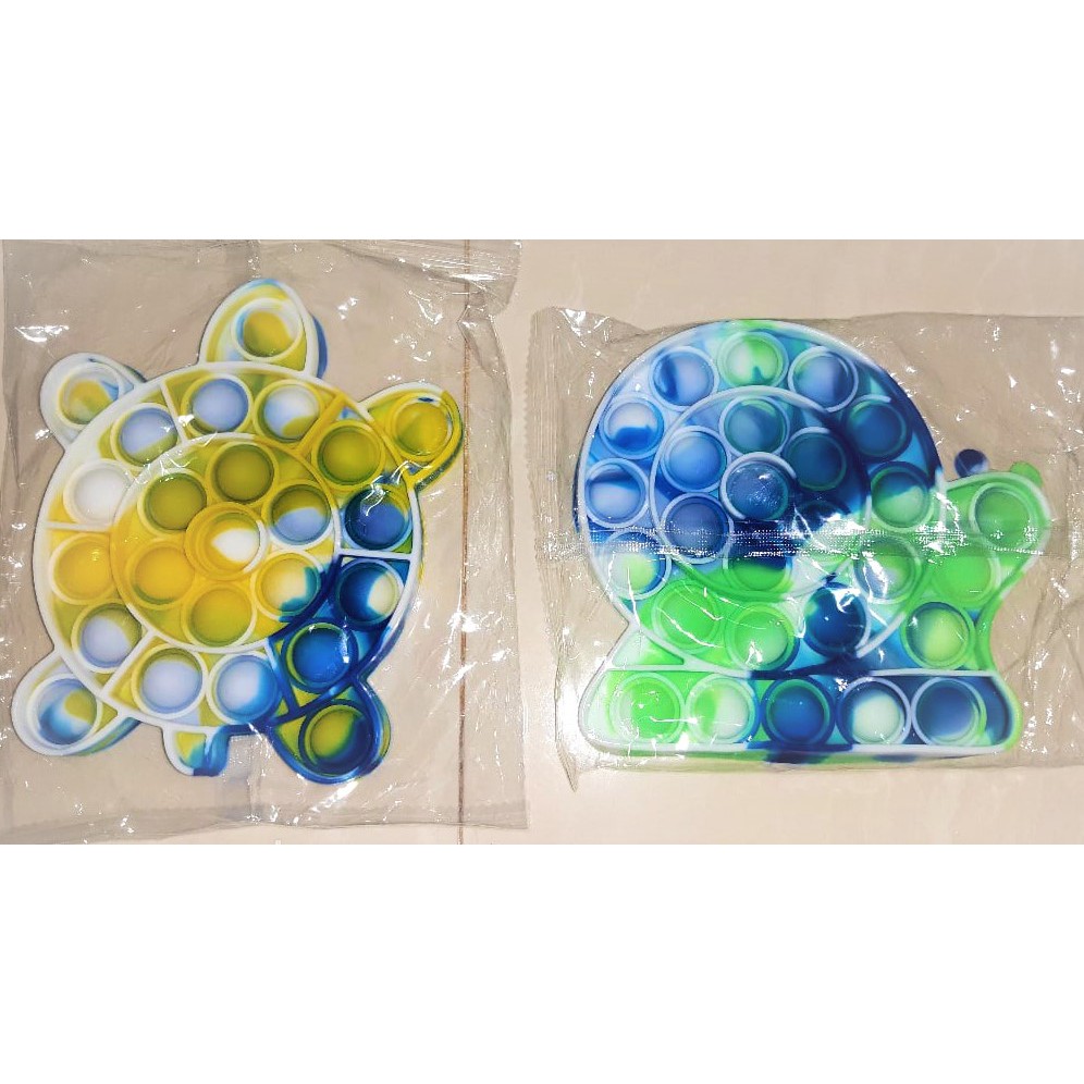 Mainan Pop it murah / UKURAN BESAR / popit Pop Its Square rainbow multicolor Fidget Toy Push bubble-abstrak random