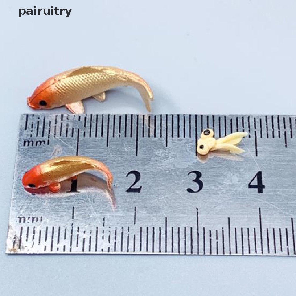Prt 5pcs Miniatur Ikan Mas Untuk Aksesoris Rumah Boneka PRT