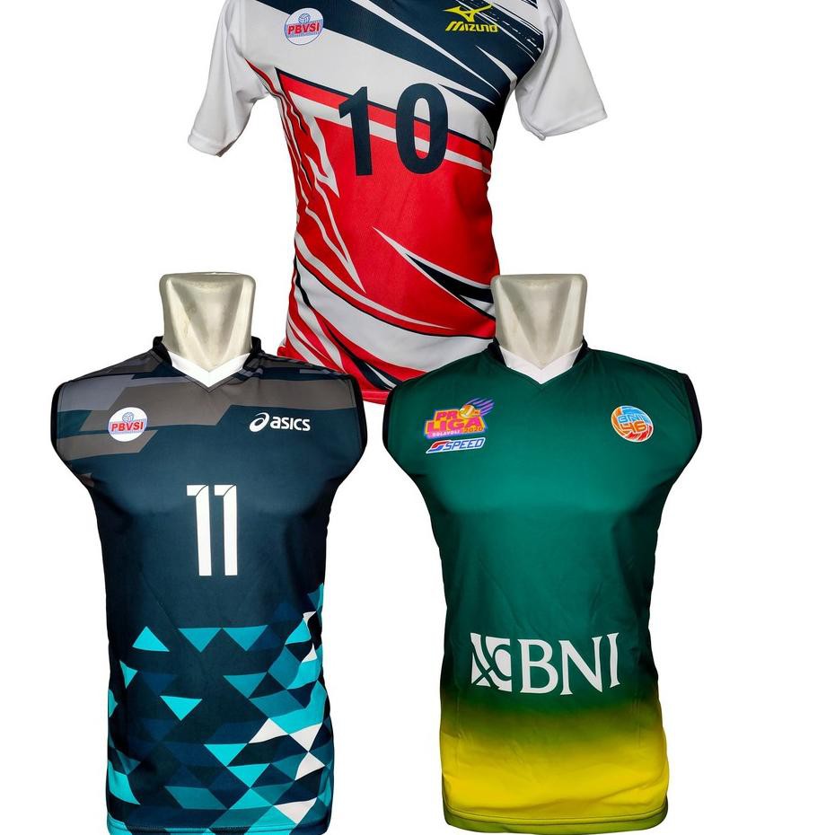 ✲ kaos voli jersey voly atasan volley printing baju proliga ❅