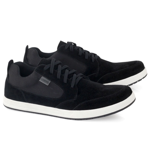 Justrue Sneaker Pria Original Sepatu Kasual Pria Hitam 618