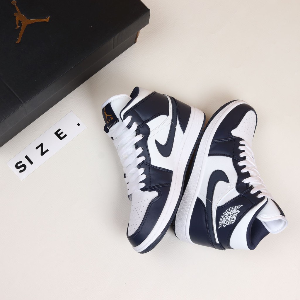 Sepatu Air Jordan 1 MID Navy White