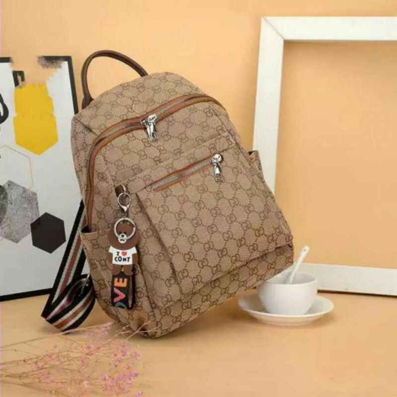 ANSEL WANITA BURBERRY TYPE JC TW 9332 8802 GC Tas Wanita Ransel P GAYA BARU KERJA CEWEK SANTAI P1D3