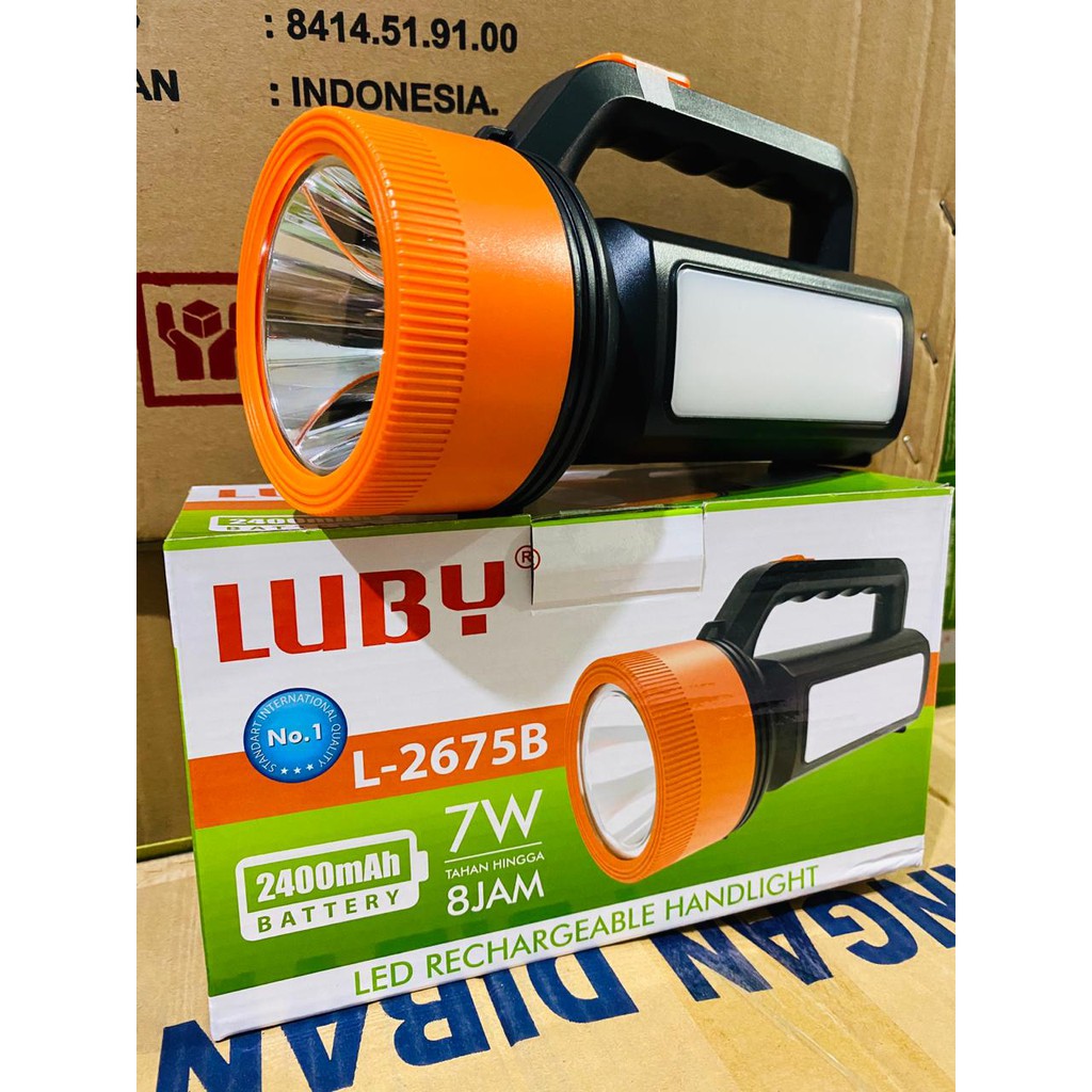 Jual Luby Senter L-2675B Plus Lampu Emergency | Shopee Indonesia