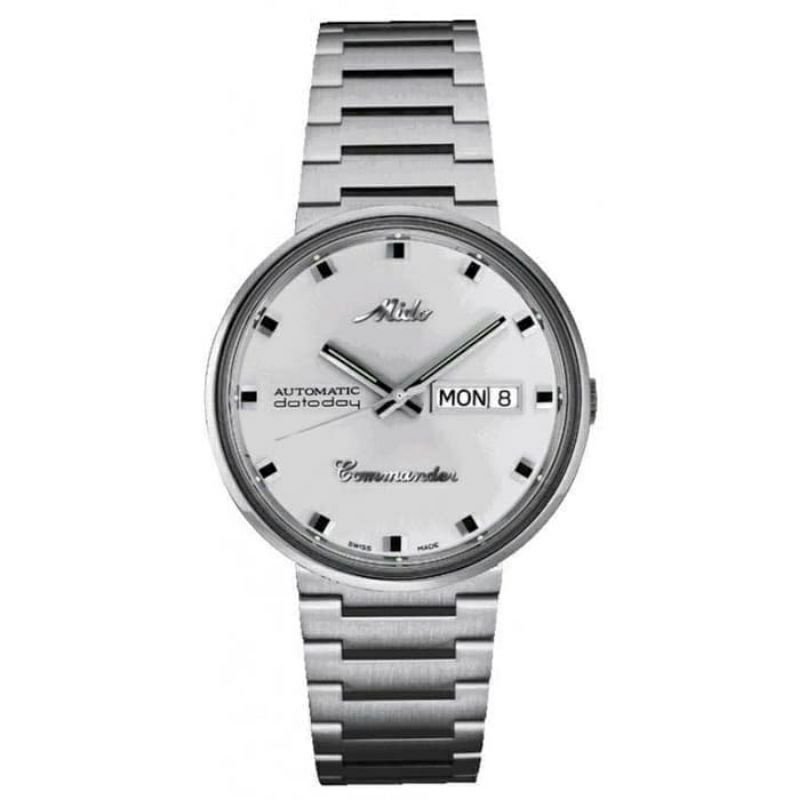 Original 100% MIDO M8429.4.21.23 Commander Dateday Automatic Silver Dial -Jam Tangan Pria Mido Dorad