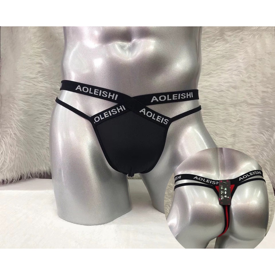 G String Pria Sexy Low Waist Celana Dalam Pria T-Back thongs Pria Seksi lembut bernapas Y0600