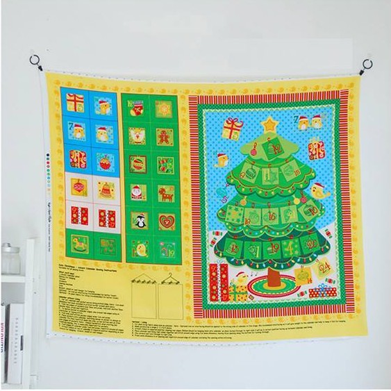 [R692] Little Chick Panel Fabric, kain katun motif natal, kain natal, kado natal, dekorasi natal