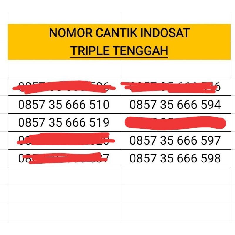 Nomer Cyantik triple tengah 666