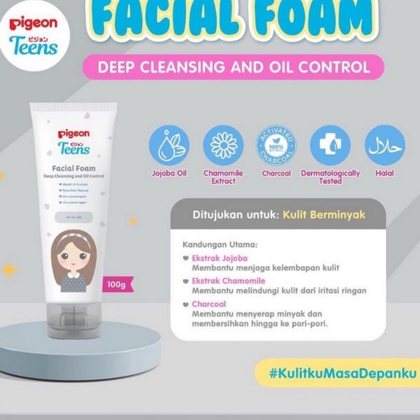 PIGEON Teens Facial Foam DEEP CLEANSING &amp; OIL Control