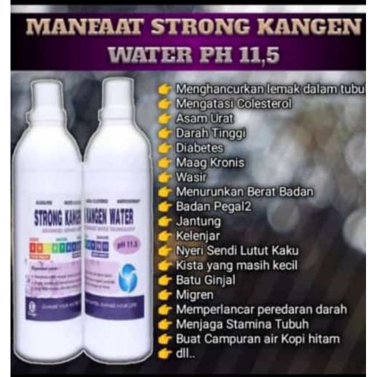 Strong kangen Water pH 11.5
