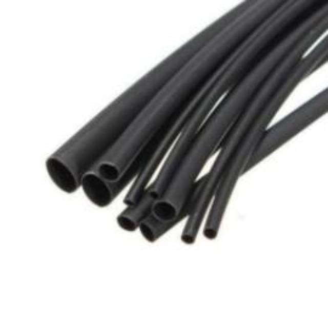 Heat Shrink Tube / Selongsong Bakar / Isolasi Bakar 50mm HITAM (Harga Per Meter)