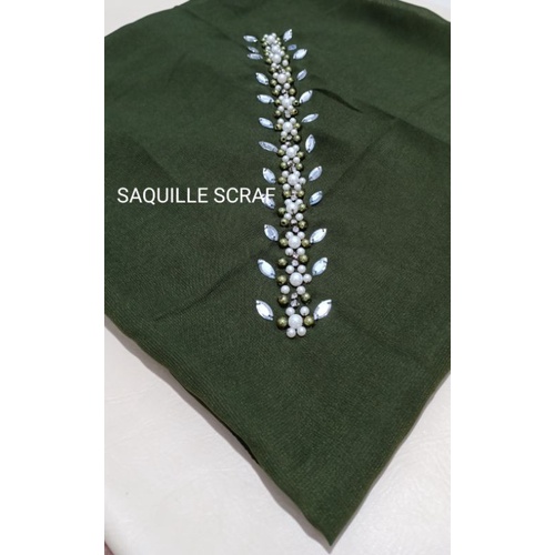 segiempat bella square payet mutiara permata/jilbab segiempat bella square bando payet/hijab bella-ARMY