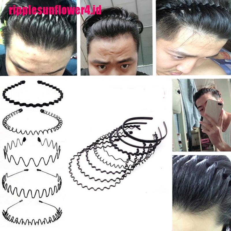 Bando Wanita Model Gelombang Bahan Metal Untuk Olahraga / Gym