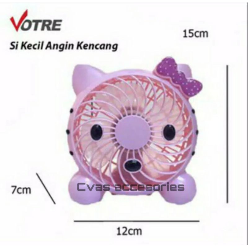 (HelloKitty) Kipas Angin Mini Portable VOTRE SF-06