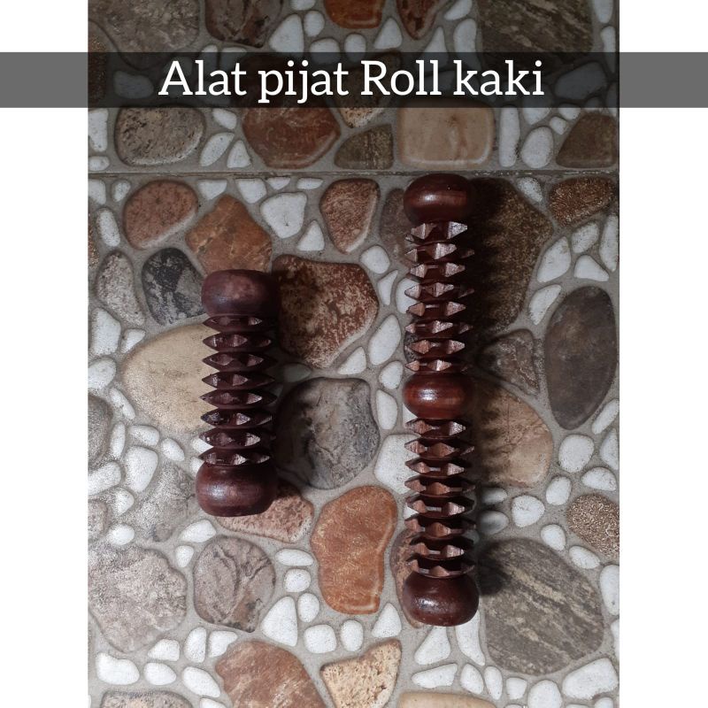 Alat pijat kayu/ Alat pijat Tradisional/ Pijat Roll kaki 15cm-27cm