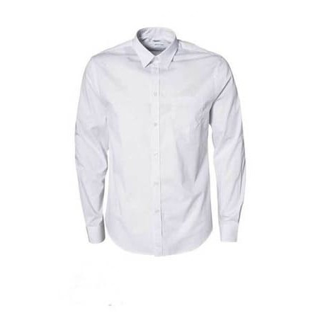 Lesta Langgeng Kemeja Formal Pria Putih Lengan Panjang Polos bahan Katun size S M L XL XXL Dovizio