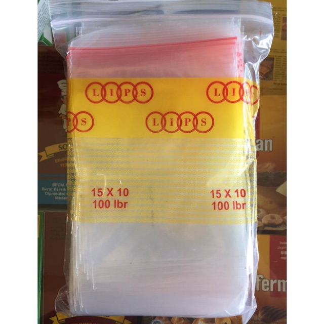 Plastik PE Klip 10x15 cm Zipper Lock isi 100 pcs