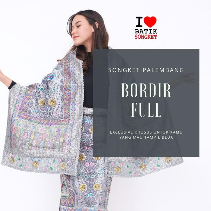 Songket Palembang Bordir Full Terawang Tenun Palembang Batak Medan 004