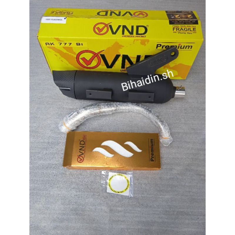 knalpot vnd ak777 free glaswoll standar racing yamaha fazzio(terbaru)