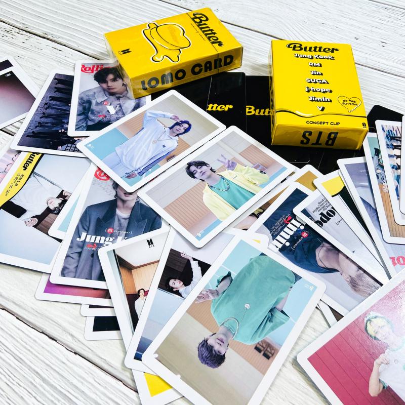 55pcs / Set Kartu Foto Album BTS Butter LOMO HD