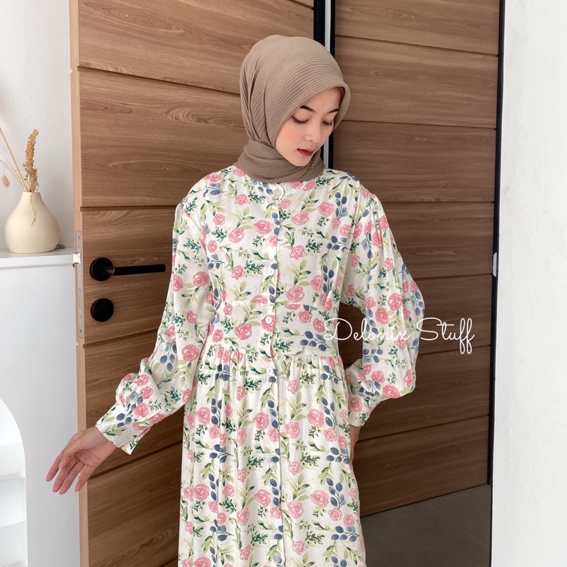 Pattern rayon dress