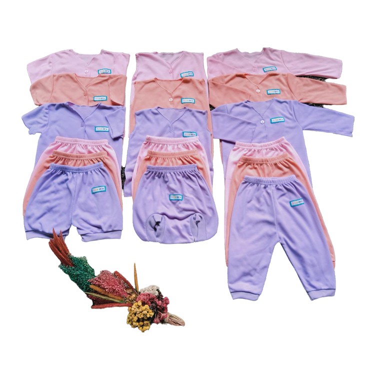 39pcs Paket Hemat Platinum Perlengkapan Baju bayi celana kado newborn dan jumbo SNI Promo 8.8