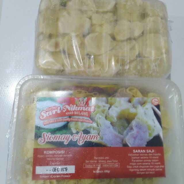 

Siomay Ayam 20pc 600gr Sari Nikmat Malang Raya