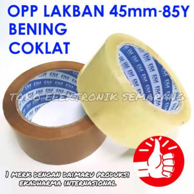 LAKBAN BENING COKLAT EKA TAPE DAIMARU 48 MM 90 YARD 45 MIKRON