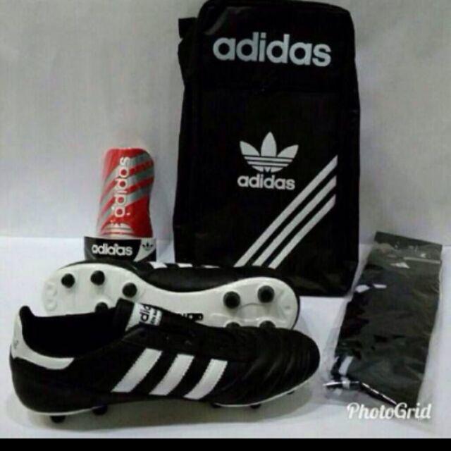 (Paket komplit)sepatu bola adiedas copa mundial aslie kulit terlaris,termurah, berkualitas,11pro,cod-Paket Adeidas kulit