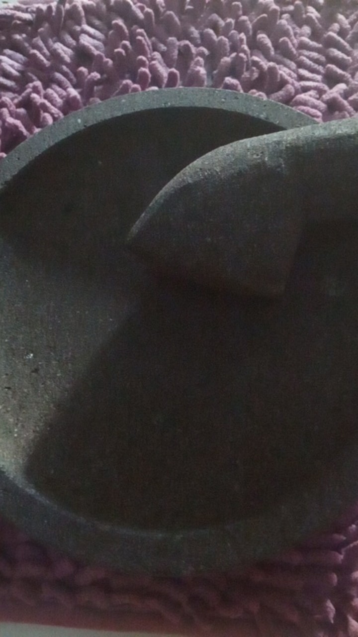 Cobek Batu Asli Bukan Cetakan Size 22cm