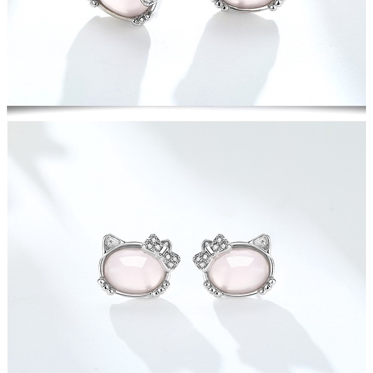 BTS-ERJ88HK ANTING WANITA HELLOKITTY TITANIUM SILVER 925 ANTI KARAT/STUD EARRING HELLOKITTY