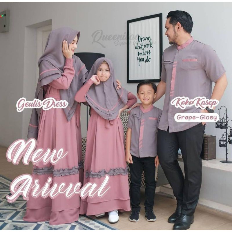 Promo Sarimbit Baju Couple Keluarga Muslim Lebaran 2021 Terbaru Nibras Sarimbit Keluarga Shopee Indonesia