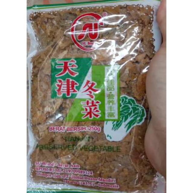 

Tongcai / sawi asin su brand 250 gr