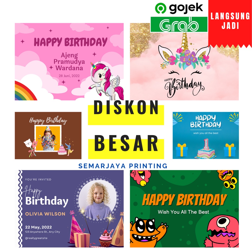 

[TERMURAH] Sticker Ulang tahun Anak