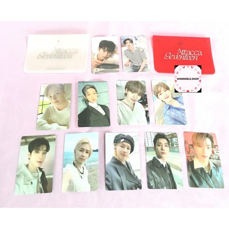 [READY STOCK] seventeen attacca official album photocard pc weverse benefit + case wonwoo mingyu s.c