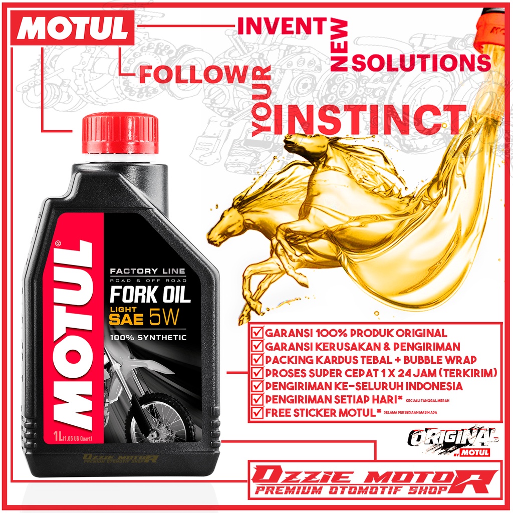 MOTUL FORK OIL LIGHT 5W - 1L OLI SHOCK OHLINS