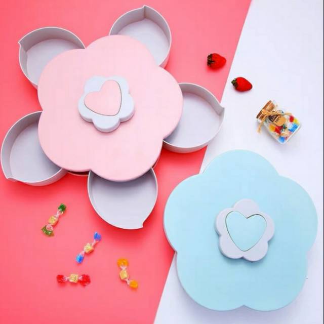 Toples Lebaran Toples Bunga Mekar tempat snack
