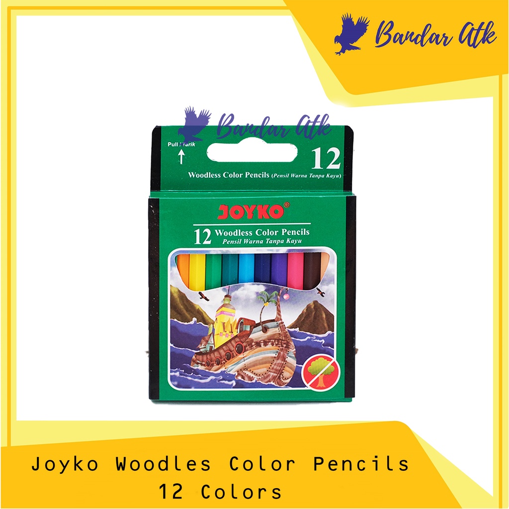 

JOYKO Pensil Warna Color Pencil CP-107 12 Warna Pendek [1 SET]