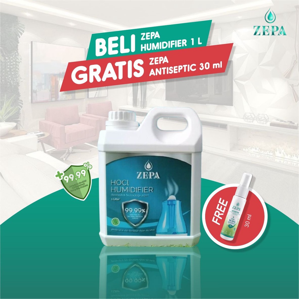 ZEPA Humidifier Liquid HOCl Non Alkohol 1L